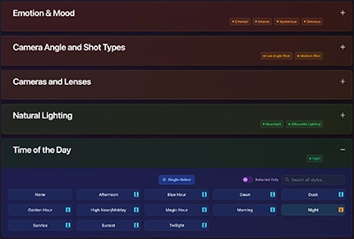 MPM Editor - Style Categories