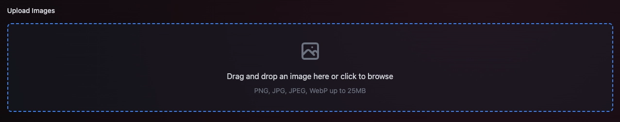 Image uploader interface