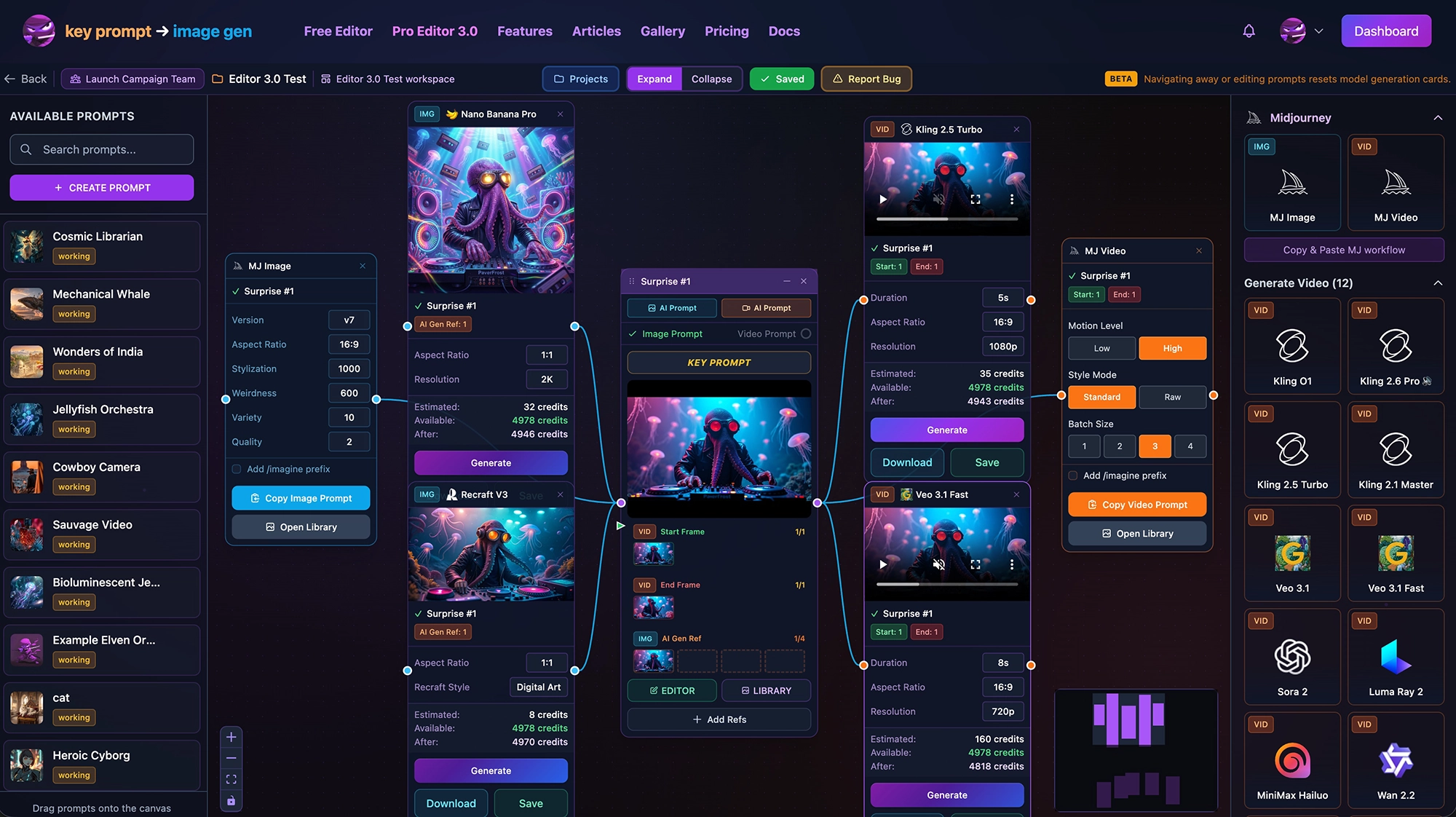 Project Workspace Interface
